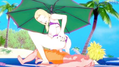 The Legendary Hokage and the Nine-Tailed Foxs Heated Love Making on the Shoreline