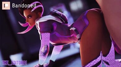 Sombra and her furry stiletto heels (Overwatch)