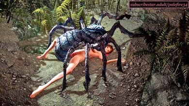The sexy adventures of Aerith and the Arachnid: Oviposition