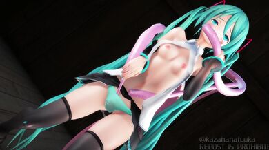 Watch the ultimate hentai dream come true as Fuka, Miku and their tentacles squirt!
