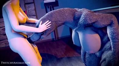 A hot alien warrior is ravaged by a sexy hermaphrodite in this erotic science fiction parody