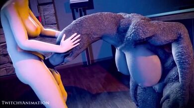 A hot alien warrior is ravaged by a sexy hermaphrodite in this erotic science fiction parody