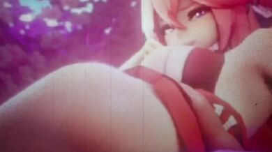 Yae Miko, the Hentai Maid, Edits her Master in High Definition Music Video