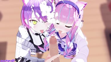 In this hentai anime porn video, Suisei, Aqua, and Towa take a break from their apex adventures with suzutaro3d