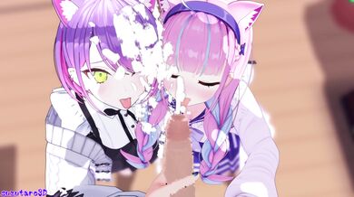 In this hentai anime porn video, Suisei, Aqua, and Towa take a break from their apex adventures with suzutaro3d