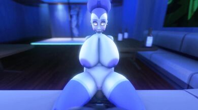 The sexy alien Ballora rides the cock of human Skxx Elliot in this hot intergalactic hentai porn scene!