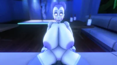 The sexy alien Ballora rides the cock of human Skxx Elliot in this hot intergalactic hentai porn scene!