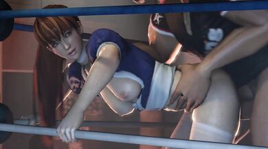 Cumming with Kasumi in the Boxing Ring