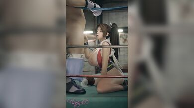 Watch Mai Shiranui from King of Fighters take a big juicy blowjob in this hot hentai video