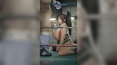 Watch Mai Shiranui from King of Fighters take a big juicy blowjob in this hot hentai video