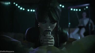 "Addams Wednesday's Bad Time: The Hentai Moment with Short"