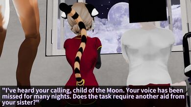 'Moon-goddess-series-part-13: The Celestial Flower and the Crescent Moon'