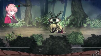 'Vivi and the Magical Island - Vivi Overwhelmed by Hyenas.'