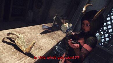 "Licking Lust and Devilish Deals: A Preview of Mezana's Pact with the Skyrim Porn Devil"