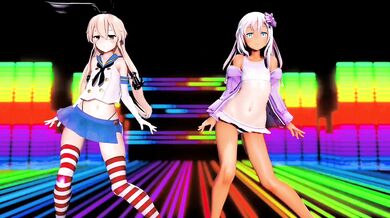 'Hentai Porn: Ro500 and Shimakaze's Ghost Dance - MMD R18 GenesisMMD'