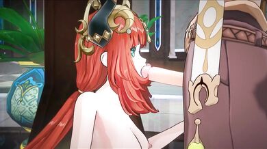 "Half-naked, sexy Nilou strips down and plays with herself while making seductive sounds."