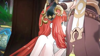 "Half-naked, sexy Nilou strips down and plays with herself while making seductive sounds."