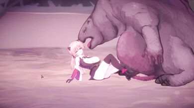 'Vivi the busty bimbo and her magical adventure on the muddy island - Vivi gets fucked by a slimy monster!'