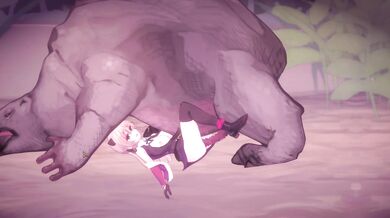 'Vivi the busty bimbo and her magical adventure on the muddy island - Vivi gets fucked by a slimy monster!'