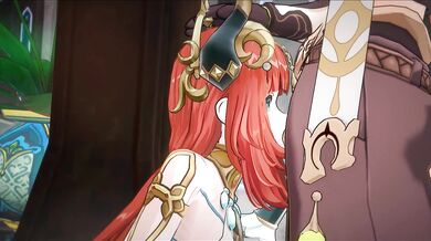 "Mature woman in tight panties gets fucked by a giant cock in her bedroom."