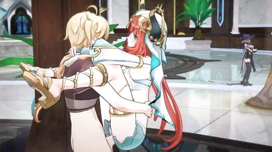 "Mature woman in tight panties gets fucked by a giant cock in her bedroom."