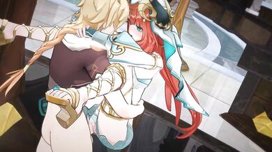 "Mature woman in tight panties gets fucked by a giant cock in her bedroom."