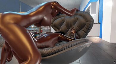 "Mixed Race and Muscled Tranny Gets Fucked Hard by Black Dude with a Huge Cock"