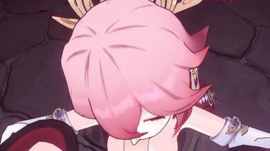 'Erotic Tale of Miko and Aether in Genshin Impact'