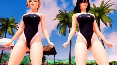 "Two girls and a cat: A sensual dance of love and loss."