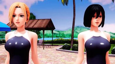 "Two girls and a cat: A sensual dance of love and loss."