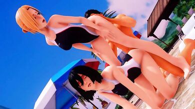 "Two girls and a cat: A sensual dance of love and loss."