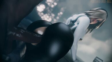 'Gwendolyn "Gwen" Stacy, aka Spider Girl, gets blacked by her hot neighbor Polished Jade Bell in 4k ultra HD quality.'