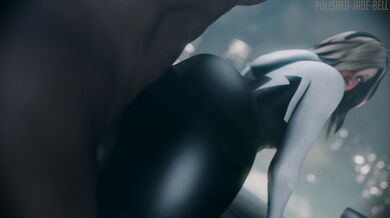 'Gwendolyn "Gwen" Stacy, aka Spider Girl, gets blacked by her hot neighbor Polished Jade Bell in 4k ultra HD quality.'