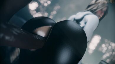 'Gwendolyn "Gwen" Stacy, aka Spider Girl, gets blacked by her hot neighbor Polished Jade Bell in 4k ultra HD quality.'