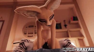 'Male Zebra's Cock Inside Female Fennec Fox's Pussy (Voice-Acted Edit) by Hakya11'