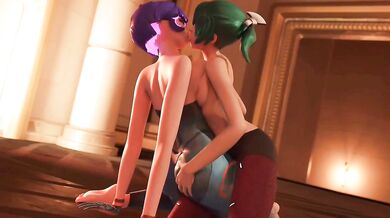 'Massive Lesbian Orgy with Juno, Kiriko and the Cutegals'