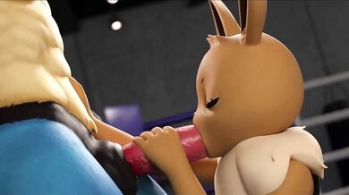 "In the bedroom, Lucario VSEevee has a sexy encounter with his girlfriend, Eevee."