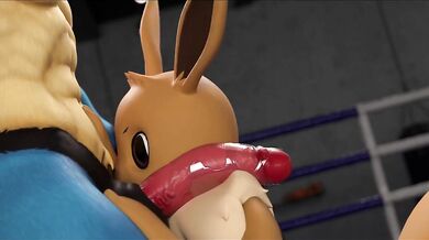 "In the bedroom, Lucario VSEevee has a sexy encounter with his girlfriend, Eevee."