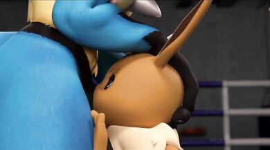 "In the bedroom, Lucario VSEevee has a sexy encounter with his girlfriend, Eevee."