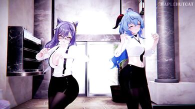 "[MaplehutCat] Keqing's naughty night with Ganyu"