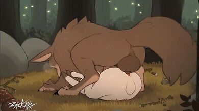 Hey there, I’m the forest bunny and today I’ll be fucking that sexy wolf in the woods! Get ready for some hot animal action with me!