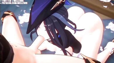 "Sexy Maid with a Fetish for Cum-Covered Cocks! Genshin: The Rising Sun!"