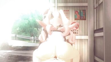 'Lustful Nicole Demara gets her reverse-cowgirl fix at a busy bus stop, with the help of her Kaiokenkiller21 toy!'