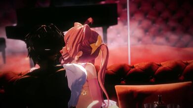 'Handjob Queen Nekomiya and her cute friend Hinata give a sexy VTuber a hand job in the hot tub!'