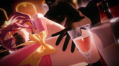 'Handjob Queen Nekomiya and her cute friend Hinata give a sexy VTuber a hand job in the hot tub!'