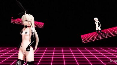 'Tidal Wave of Love with the Pink Kitten MMD R15 P-chan'