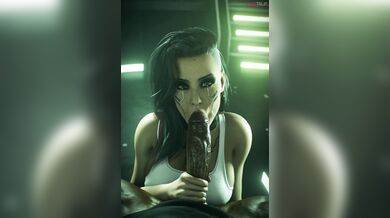 Rogue Amendiares Gets Down and Dirty with a Fugly Dude in a Blowjob Session