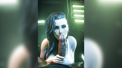 Rogue Amendiares Gets Down and Dirty with a Fugly Dude in a Blowjob Session