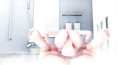 Behind the Curtain of Caresses (Sounds): The Naked Artist Painting (Hentai)