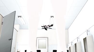 Vid1 - Lilia in bathroom